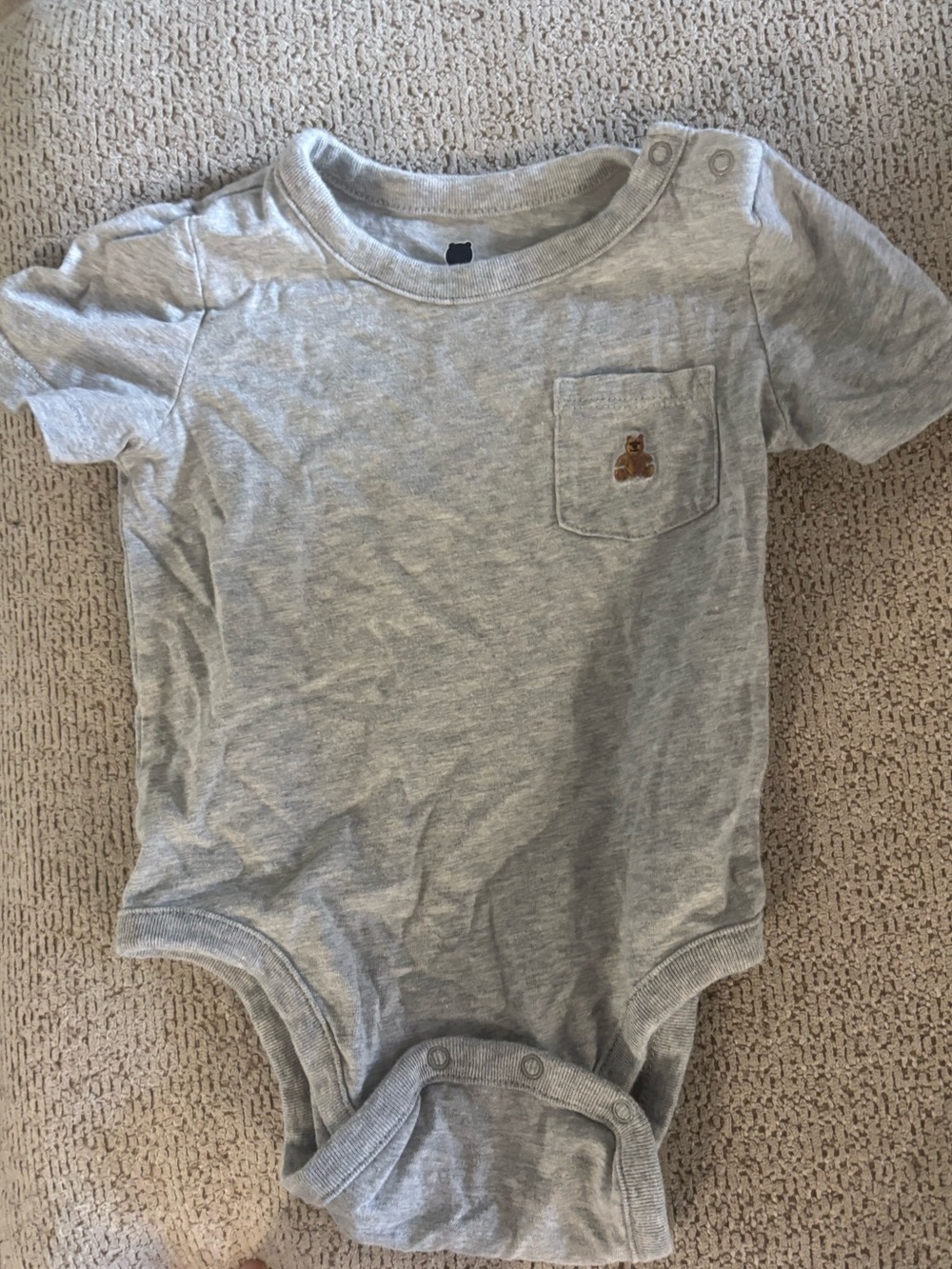 2 GAP Baby Bodysuit with Pocket Teddy Patch